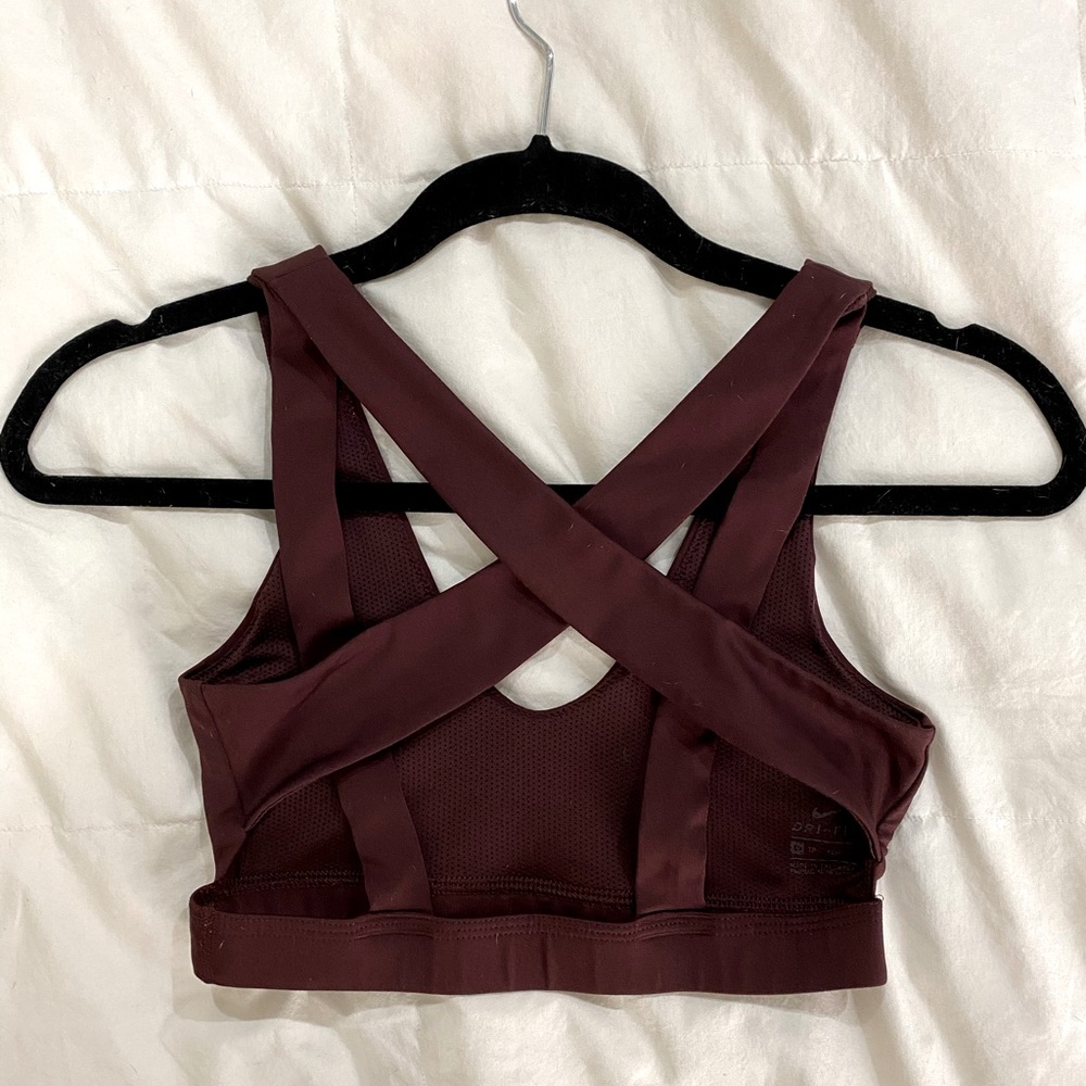 Nike Dri-Fit Maroon Sports Bra